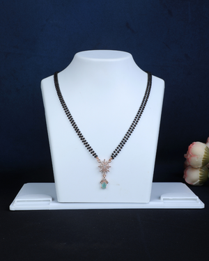Sparkling White American Diamond Magalsutra